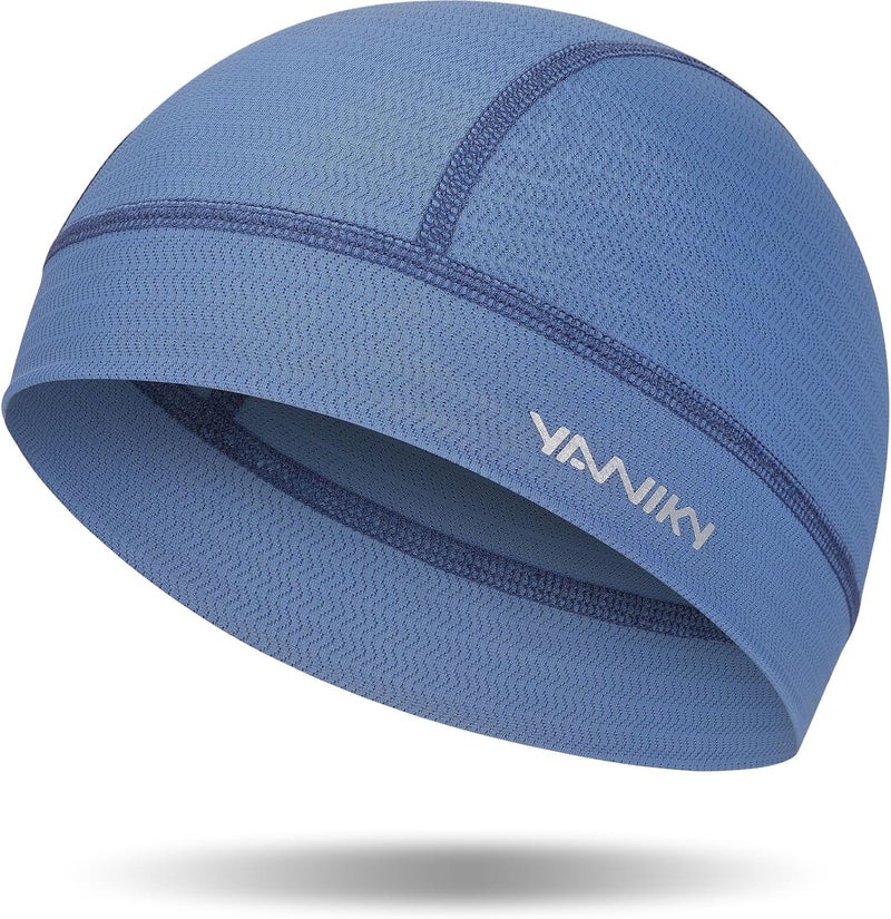 YANIKY Skull Cap Helmet Liners for Men- Soft Elastic Cycling Cap Motorcycle Skull Cap Beanie Wicking Cap Bicycle Running Hats - Image 1